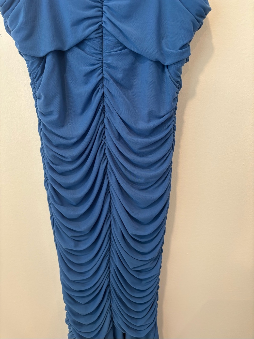 Selfie Leslie Royal Blue Ruched Maxi Dress - Picture 7 of 9